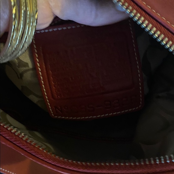 ❤️COACH Legacy Slim Duffle Vintage ‘03 - Red #9326 Adjustable Crossbody/shoulder - Picture 9 of 14